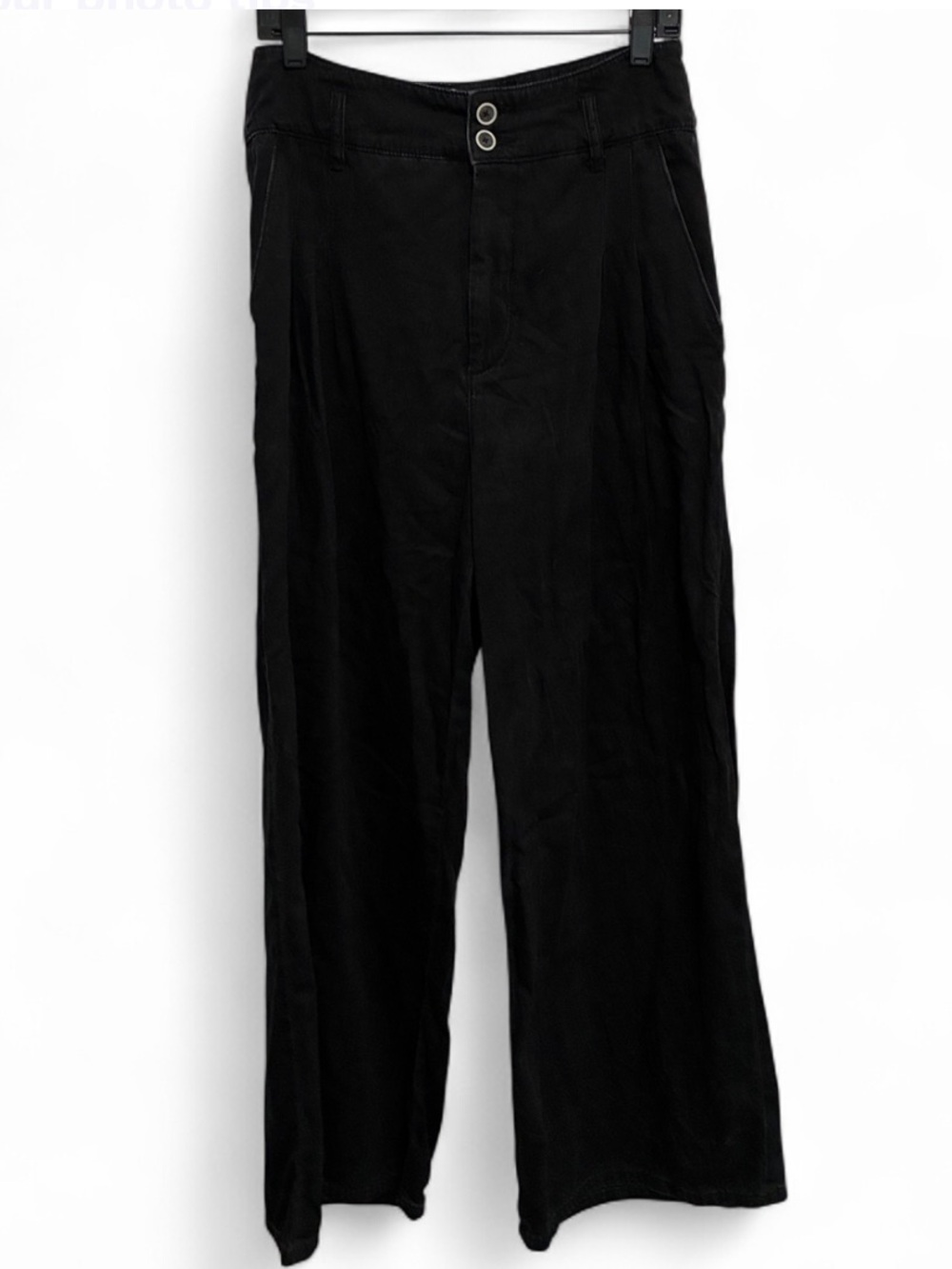 Pilcro and the Letterpress Black Wide-Leg Pants